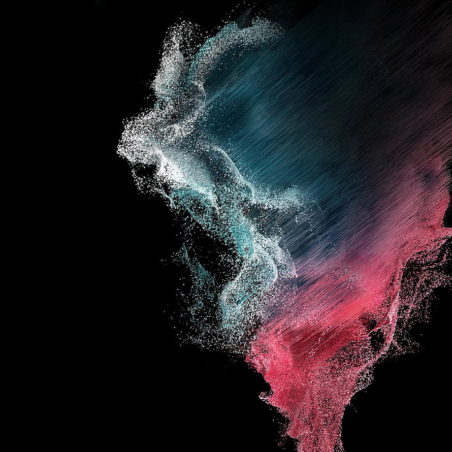 Abstract Pink and Blue Particle Explosion on Black Background HD phone wallpaper