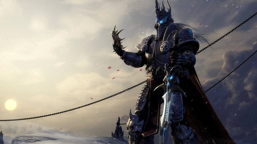 Arthas Menethil Lich King World of Warcraft Fantasy Wallpaper HD wallpaper