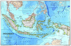 National Geographic Indonesia Political and Physical Map of Southeast Asia HD wallpaper