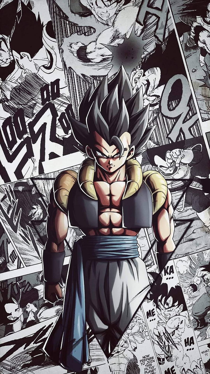 Vegeta Super Saiyan Manga Style Wallpaper, Gogeta Dragon Ball Z - : HD phone wallpaper