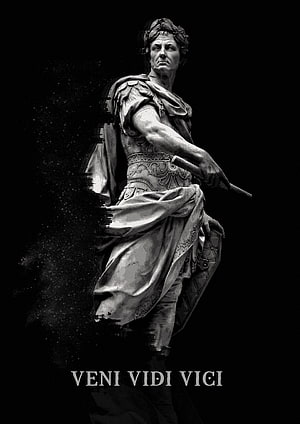 Julius Caesar Statue With Veni Vidi Vici Latin Phrase Black Background HD phone wallpaper