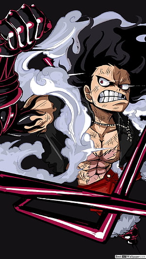 Monkey D. Luffy Gear Fourth Infobox Anime Illustration HD phone wallpaper