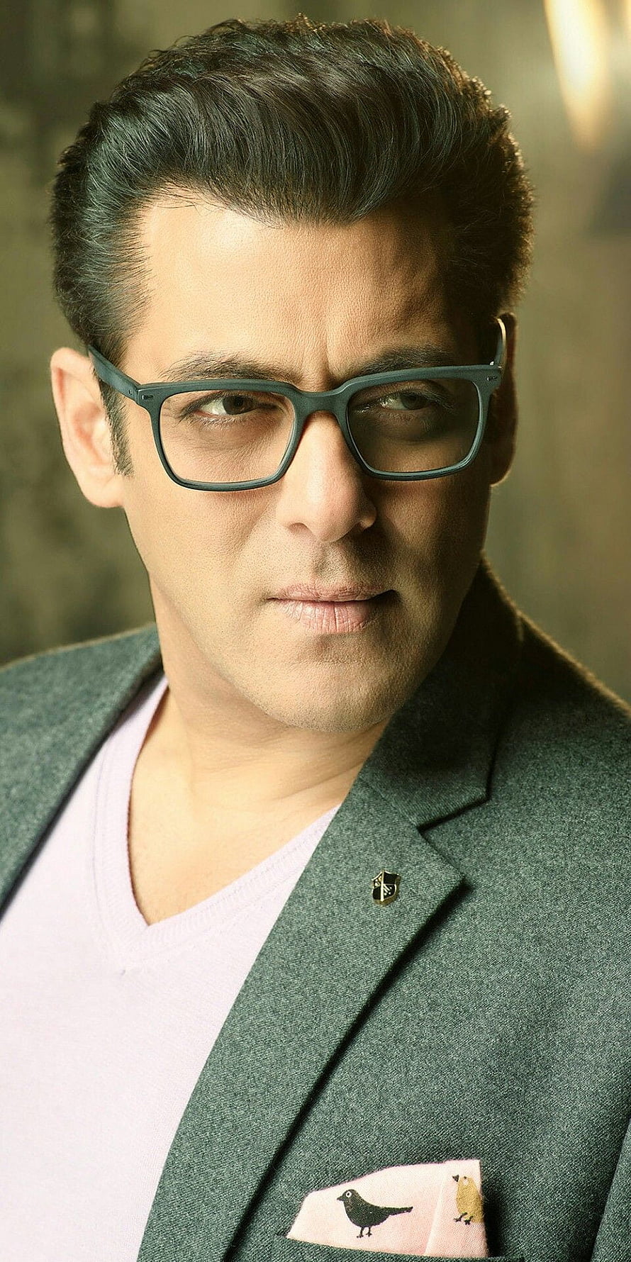 Salman Khan stylish portrait wearing glasses and grey blazer with pocket square, Follow me Afsha03 for more pics. Salman khan , Salman khan , Sultan salman khan HD phone wallpaper