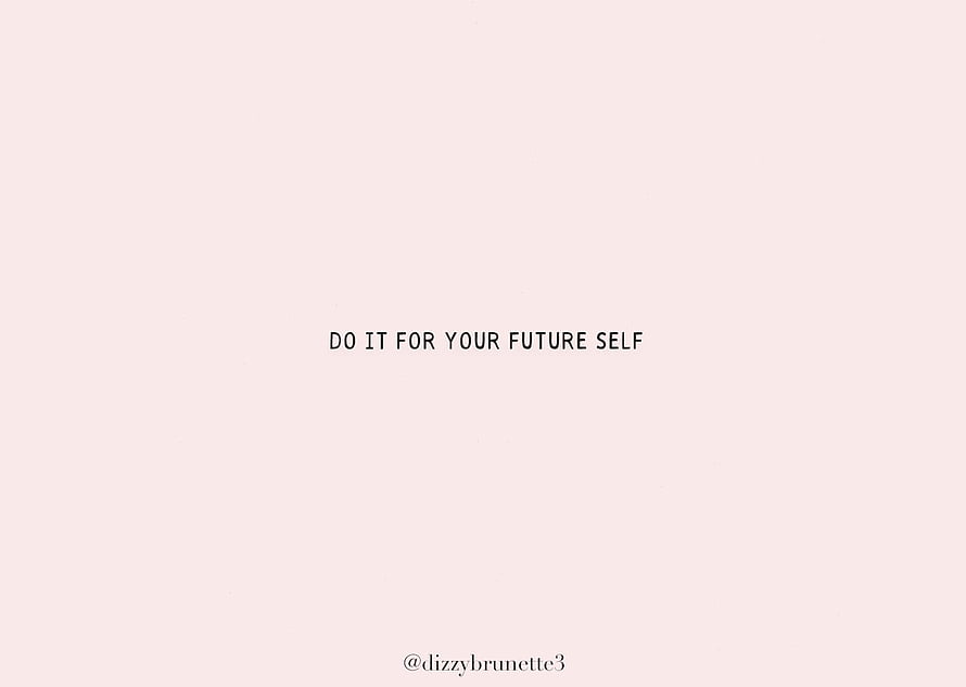 Minimalist Motivational Quote on Soft Pink Background HD wallpaper
