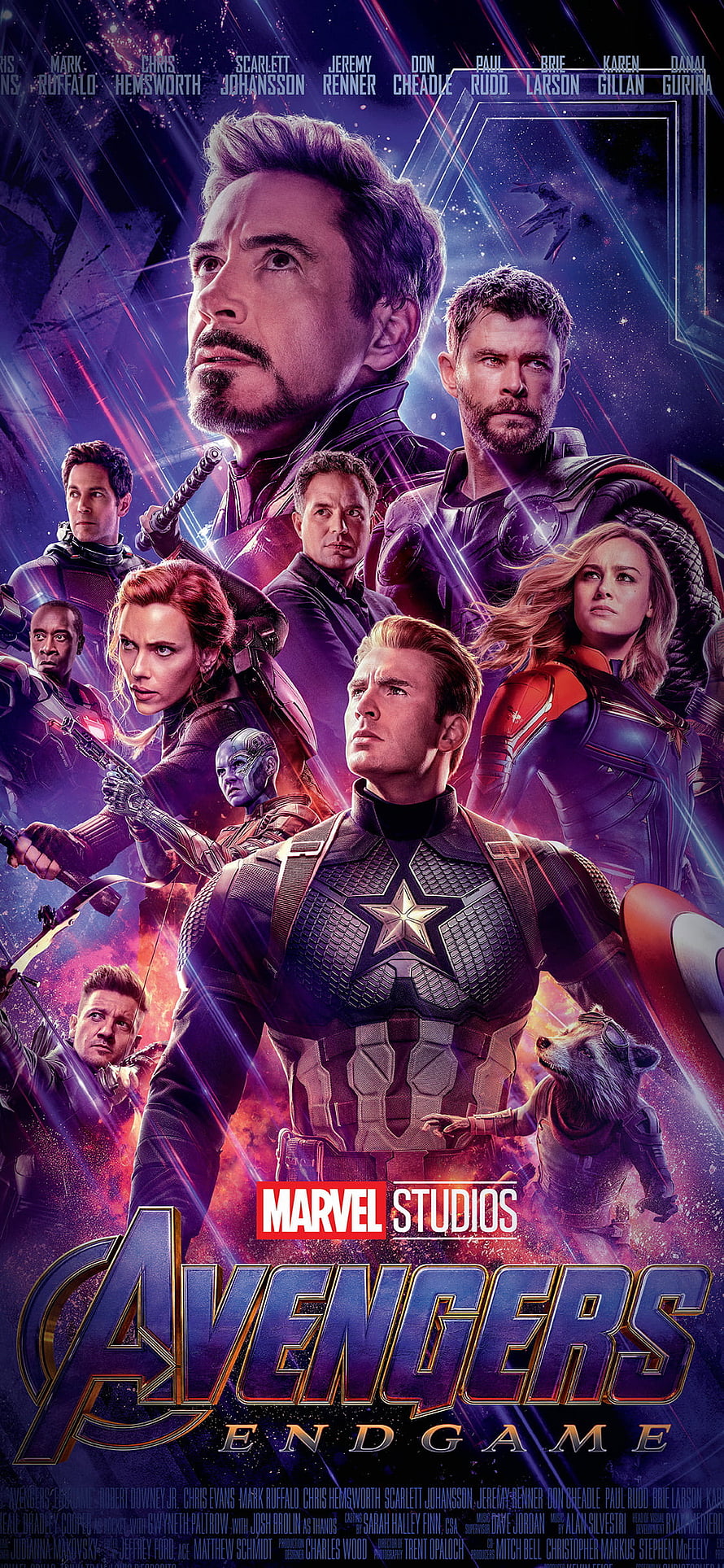 Avengers Endgame Movie Poster Featuring Iron Man, Captain America, Thor, Black Widow, Hawkeye, and Black Panther HD phone wallpaper