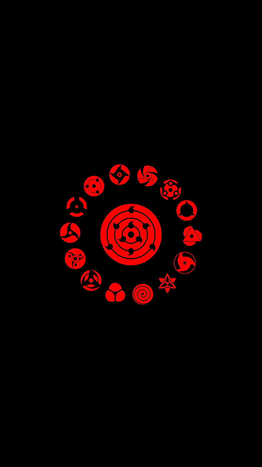 Naruto Sharingan Evolution Cycle Wallpaper HD phone wallpaper