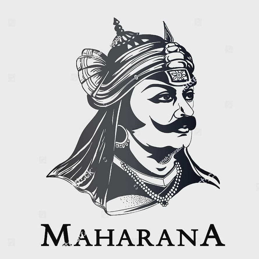 Maharana Pratap Vector Portrait Illustration HD phone wallpaper