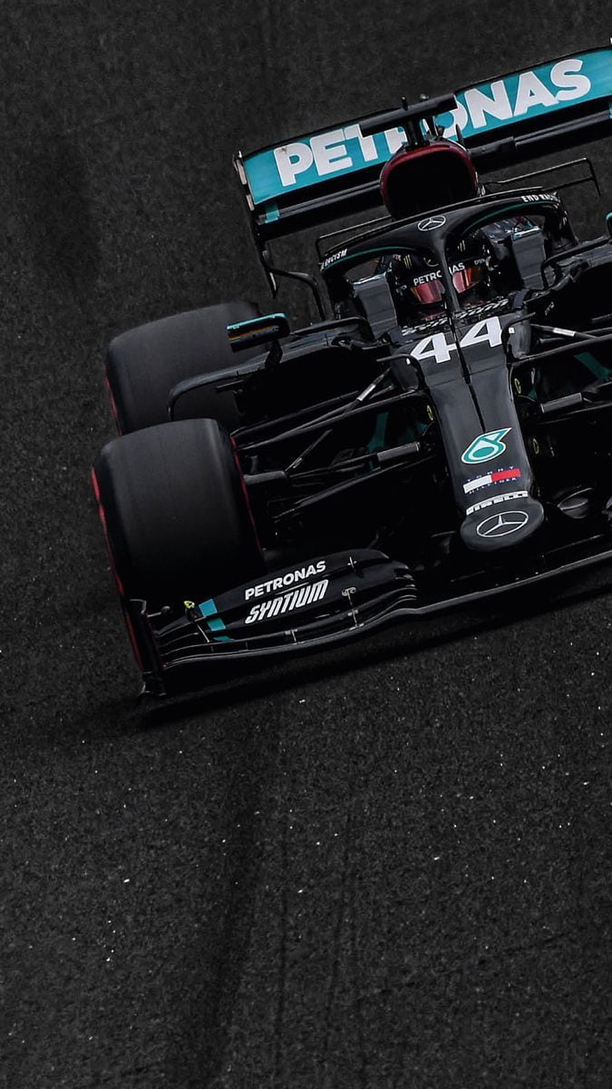Mercedes-AMG Petronas Formula 1 Car on the Track HD phone wallpaper