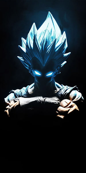 Vegeta Blue Super Saiyan God Super Saiyan Form Anime Character Wallpaper HD phone wallpaper