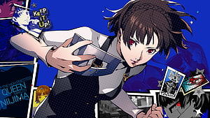Makoto Niijima as Queen in Persona 5 Phantom Thief Artwork HD wallpaper