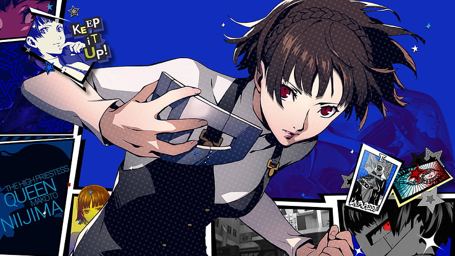 Makoto Niijima as Queen in Persona 5 Phantom Thief Artwork HD wallpaper
