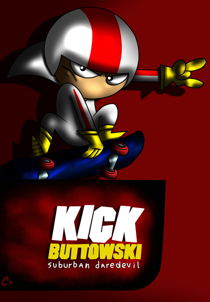 Kick Buttowski Suburban Daredevil Skateboard Character Poster HD phone wallpaper