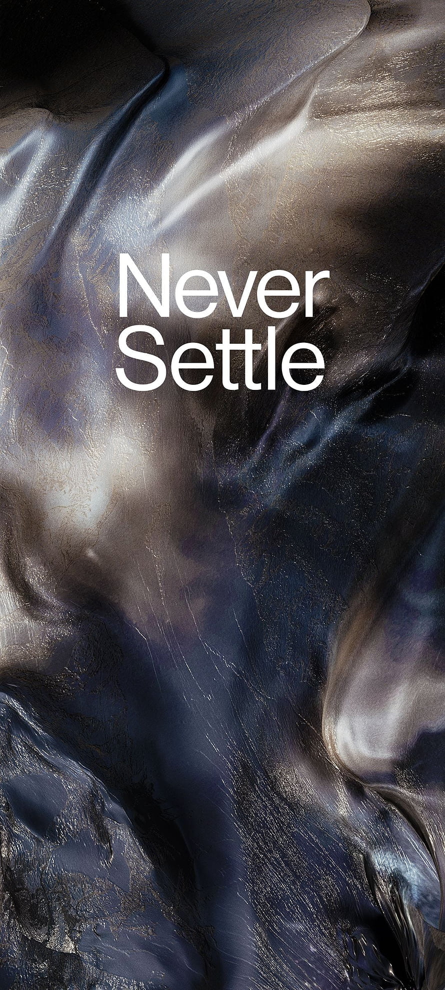 OnePlus Never Settle Dark Metallic Fabric Texture Wallpaper HD phone wallpaper