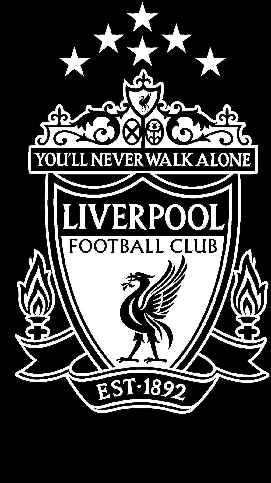 Liverpool Football Club Crest With Liver Bird And You'll Never Walk Alone Motto HD phone wallpaper