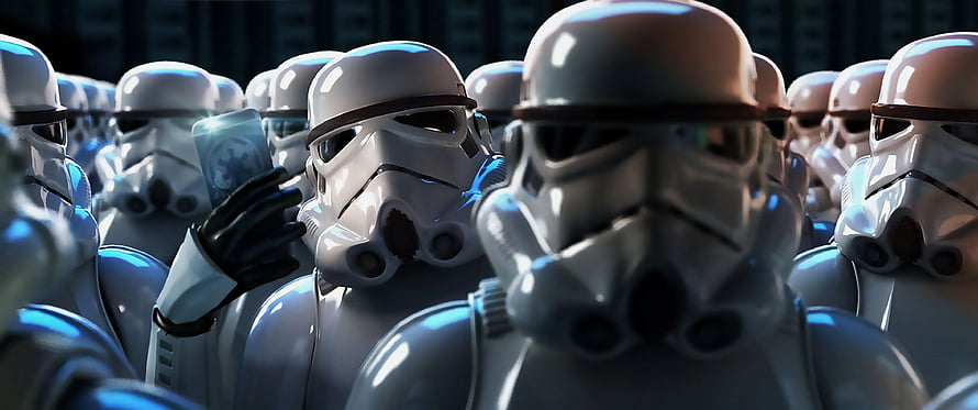 Stormtroopers Taking Selfie Star Wars Troopers Group Photo HD wallpaper