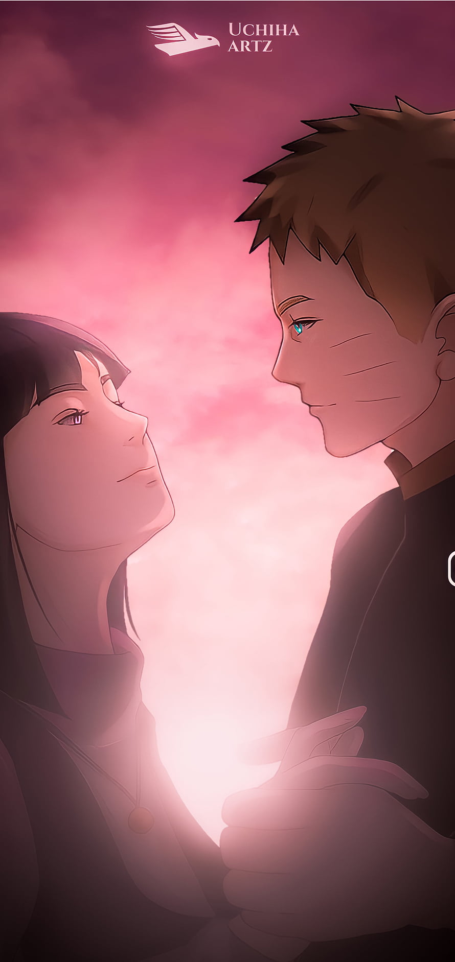 Naruto and Hinata Romantic Anime Wallpaper, Naruhina, cloud, eye, love, hinata, Naruto, hyuga, uzumaki HD phone wallpaper