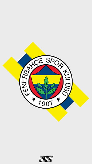 Fenerbahçe Spor Kulübü Official Club Emblem With Yellow And Blue Cross Design HD phone wallpaper