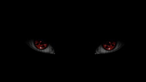 Mystical Red Sharingan Eyes Glowing in Darkness Anime Wallpaper HD wallpaper