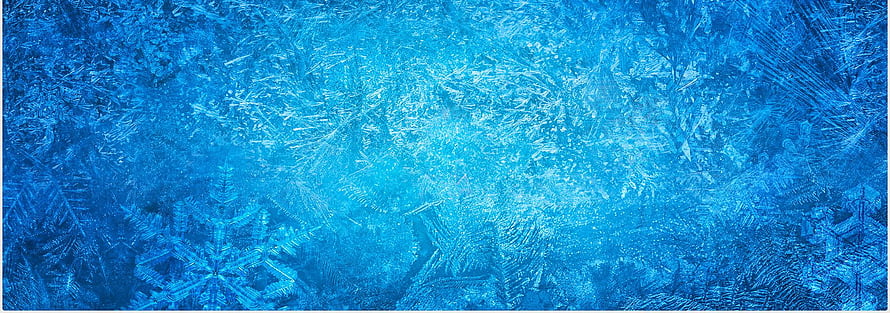 Vibrant Blue Ice Crystal Texture with Frost Patterns and Frozen Surface Details HD wallpaper