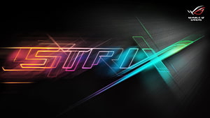 Republic of Gamers Strix Neon Logo Wallpaper HD wallpaper