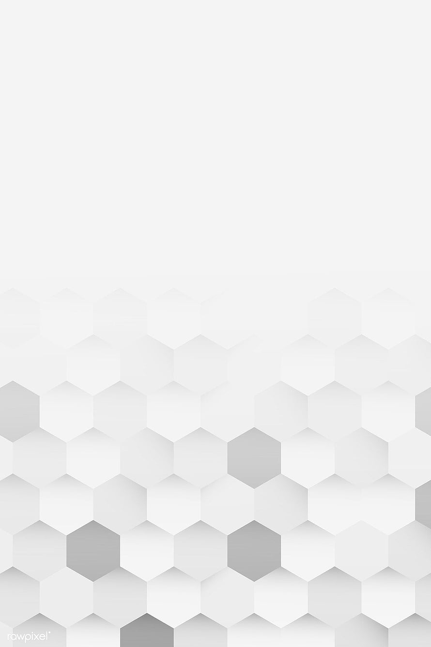 Minimalist White and Gray Hexagon Pattern Background with Subtle Depth HD phone wallpaper