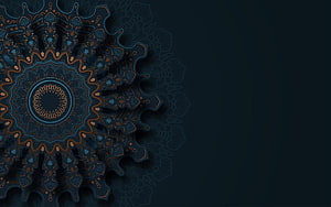 Intricate Blue and Gold Mandala Pattern on Dark Background, Dark Ornate Mandala Background 999431 Vectors [] for your , Mobile & Tablet. Explore Mandala Background. Mandala , Mandala , Mandala , Mandala Dark HD wallpaper