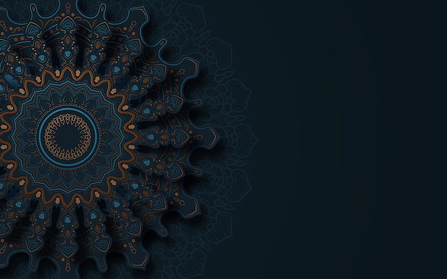 Intricate Blue and Gold Mandala Pattern on Dark Background, Dark Ornate Mandala Background 999431 Vectors [] for your , Mobile & Tablet. Explore Mandala Background. Mandala , Mandala , Mandala , Mandala Dark HD wallpaper