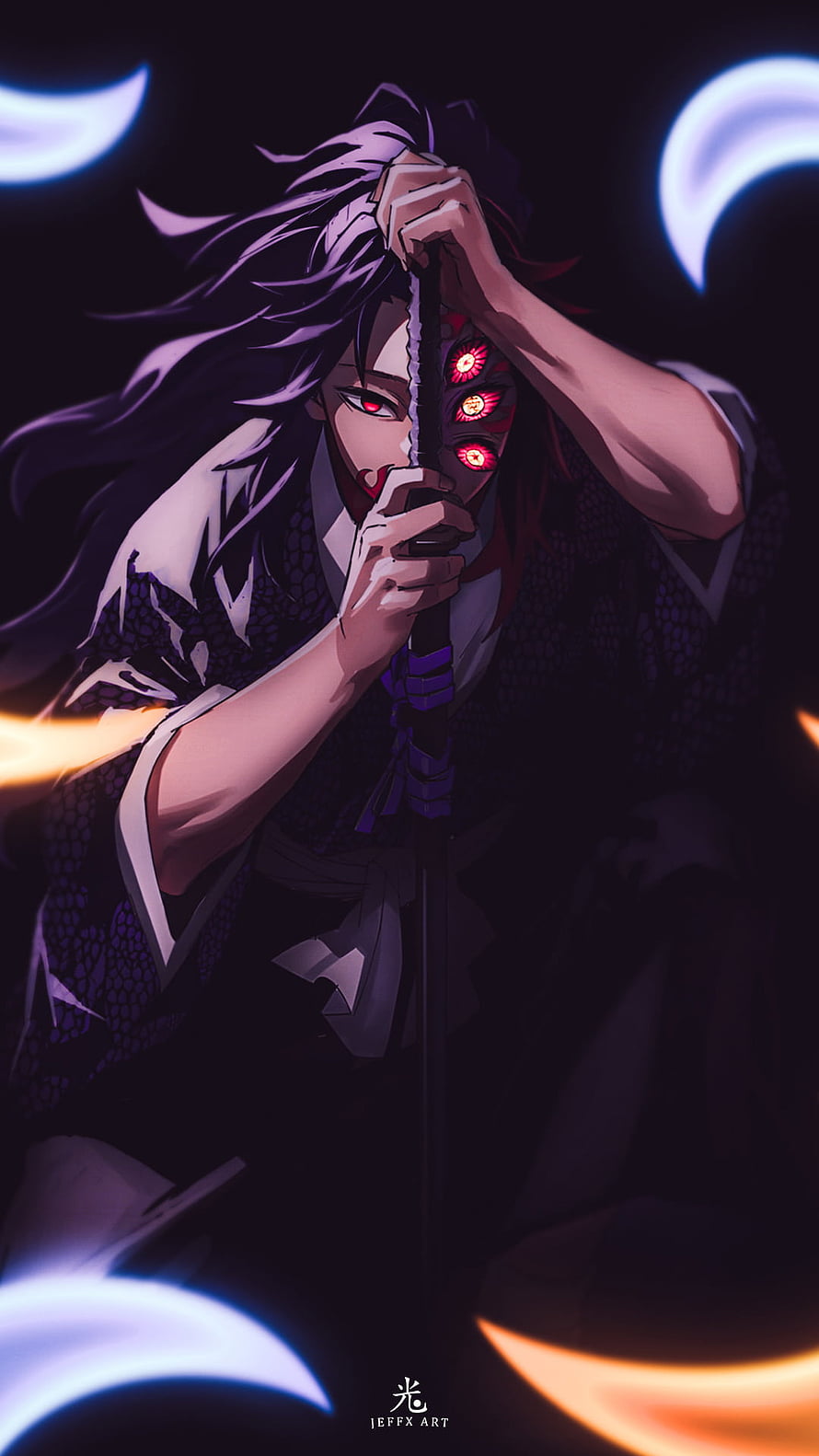 Akaza Upper Rank Three Demon Slayer Kimetsu No Yaiba Anime Wallpaper HD phone wallpaper