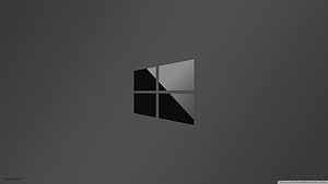 Minimalist Windows 10 Logo Wallpaper in Dark Gray and Black HD wallpaper
