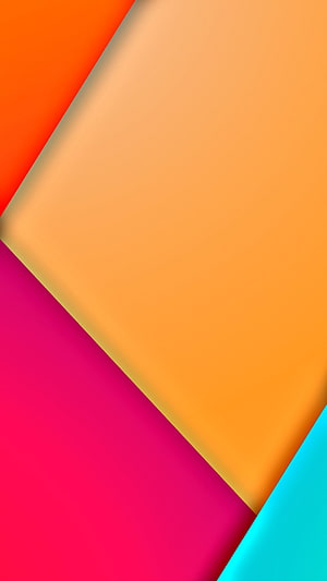 Vibrant Geometric Material Design Abstract Wallpaper with Layered Colorful Shapes HD phone wallpaper