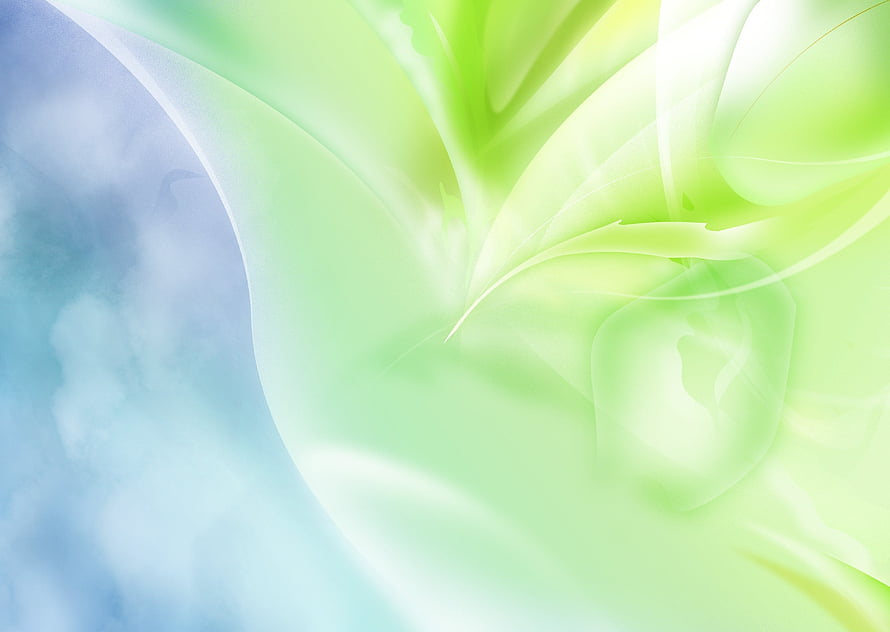 Abstract Green and Blue Swirling Background with Soft Light Flares HD wallpaper