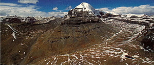 Mount Kailash Sacred Peak Snow-Capped Summit in the Himalayas HD wallpaper