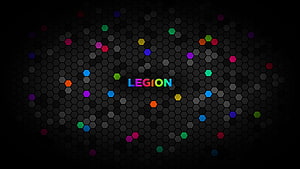 Legion 7 Gaming Laptop Hexagonal Grid Wallpaper with Multicolored Accents HD wallpaper