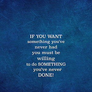 Inspirational Quote About Taking Risks On Textured Blue Background HD phone wallpaper
