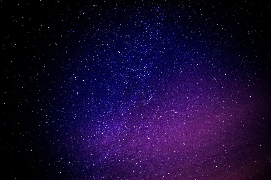 Vibrant Purple and Blue Starry Night Sky with Dense Galaxy Nebula and Cosmic Dust HD wallpaper