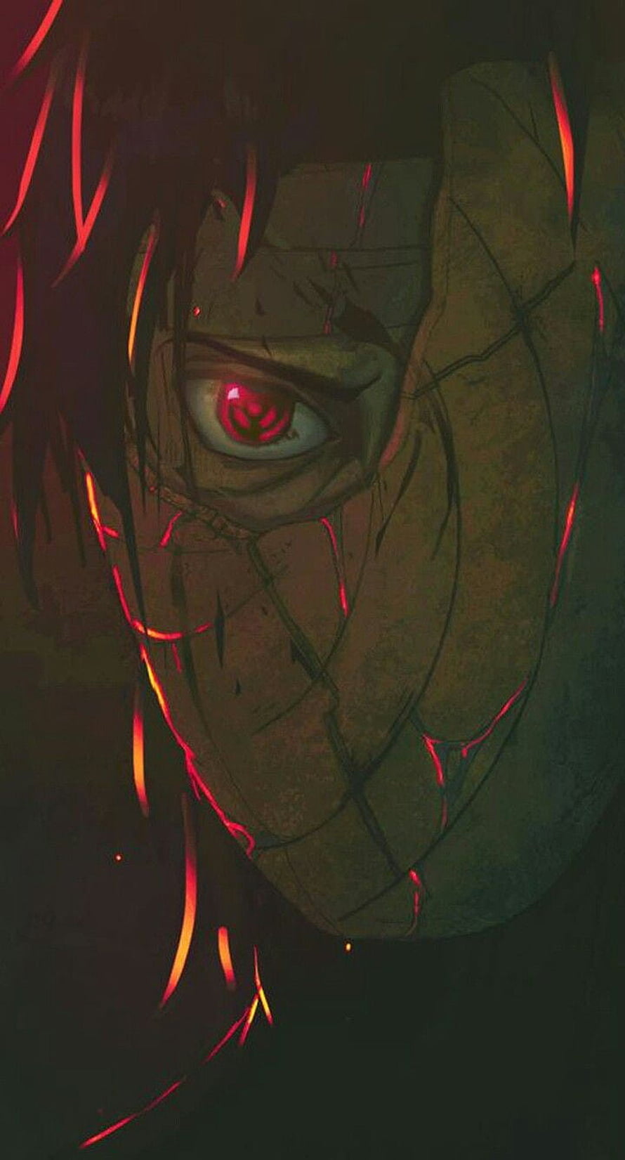 Madara Uchiha Sharingan Eye Close-Up Anime Wallpaper HD phone wallpaper