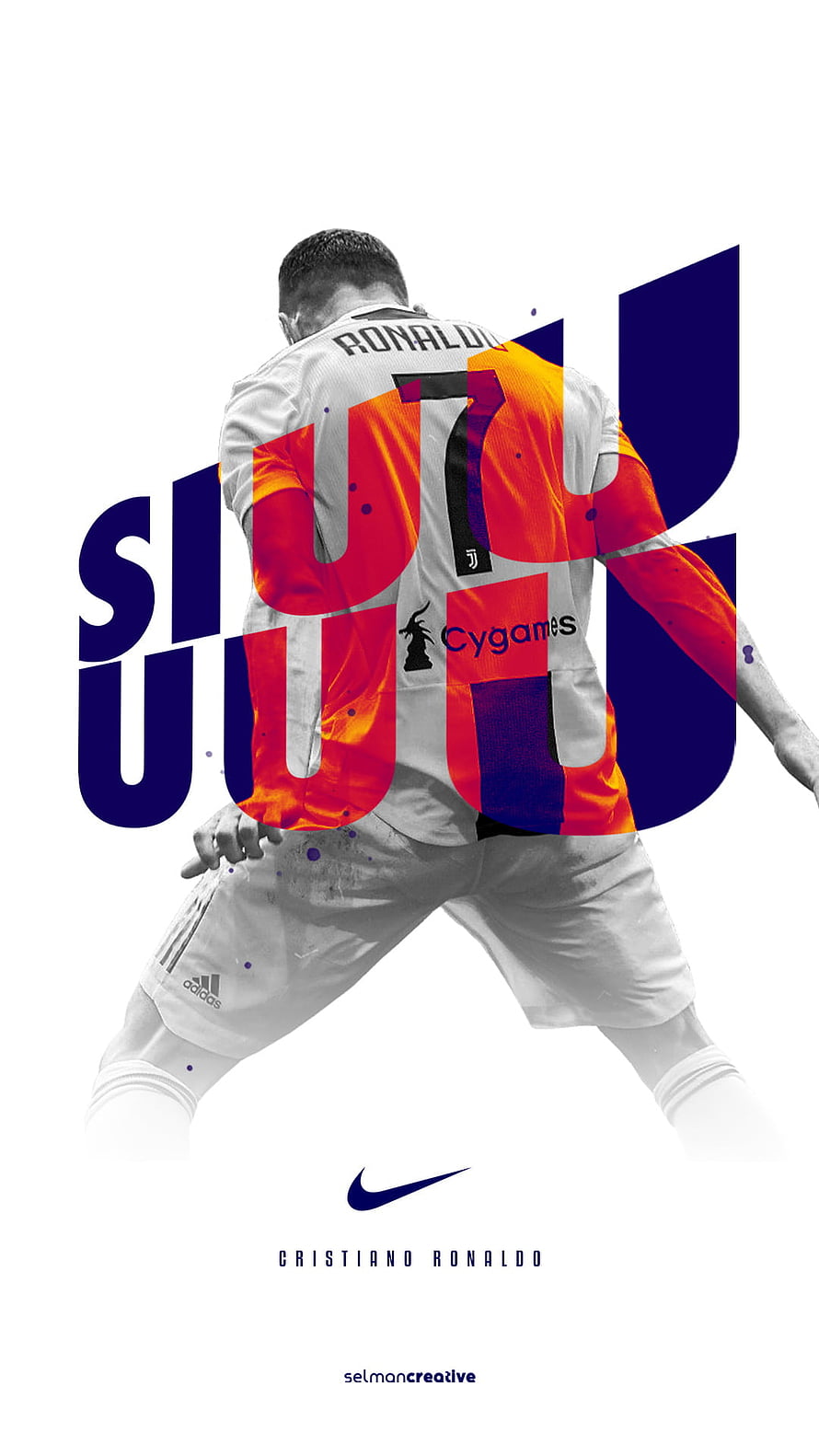 Cristiano Ronaldo Juventus Number 7 Soccer Player Artistic Poster HD phone wallpaper