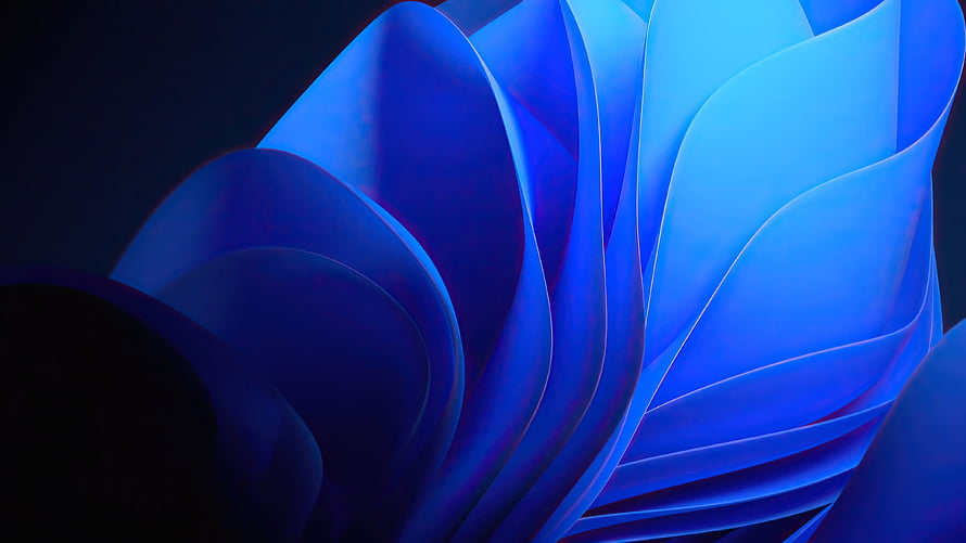 Abstract Blue Curved Shapes Wallpaper HD wallpaper