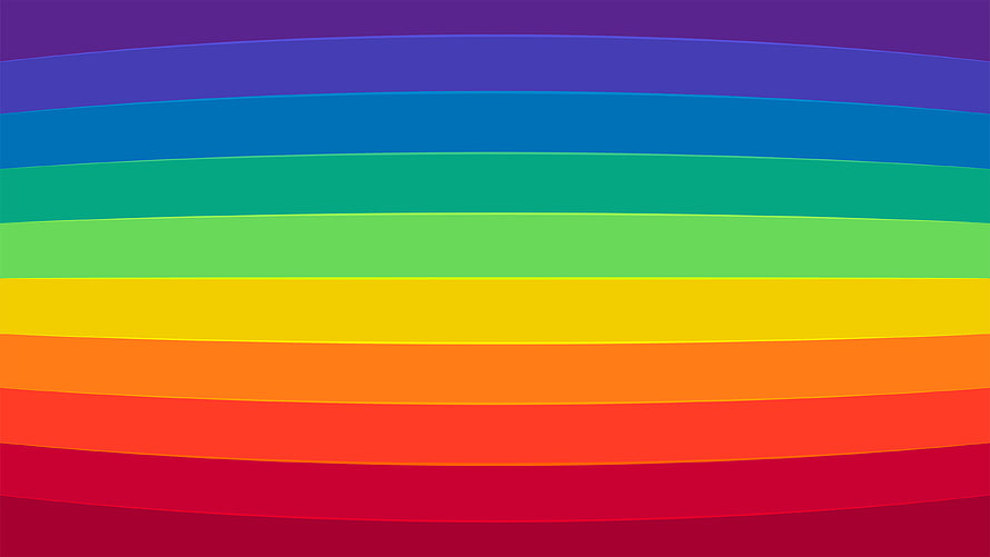 Vibrant Curved Rainbow Stripes Abstract Gradient Background HD wallpaper