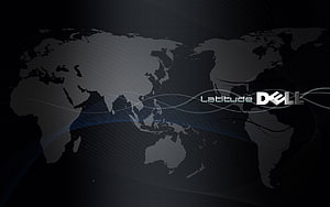 Dell Latitude World Map Wallpaper HD wallpaper