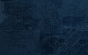 Dark Blue City Map Blueprint Texture with Grid Lines and Urban Street Network HD wallpaper