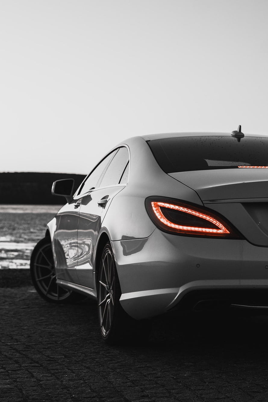 Mercedes-Benz CLA-Class Rear View With Selective Color Taillights HD phone wallpaper