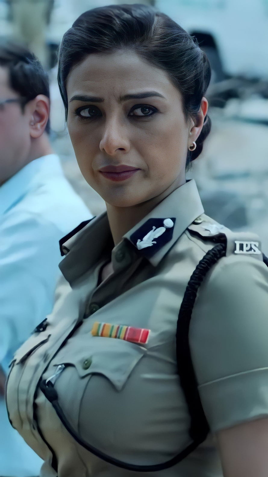 Priyanka Chopra as Indian Police Officer in Khaki Uniform with IPS Badge HD phone wallpaper