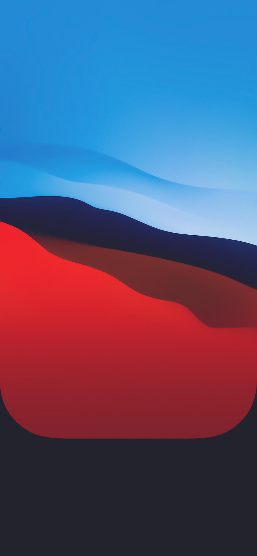 Abstract Red Blue And Black Wavy Gradient Wallpaper HD phone wallpaper