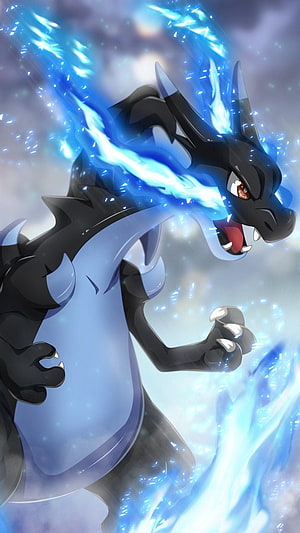Dynamic Lucario Using Aura Sphere Attack Anime Style Wallpaper HD phone wallpaper
