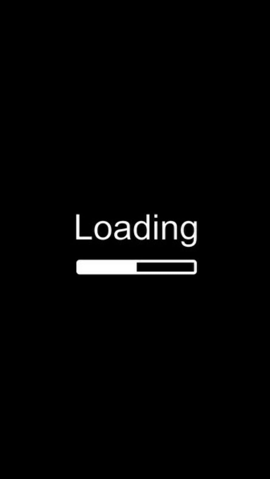 Minimalist Black Loading Bar Interface Graphic HD phone wallpaper