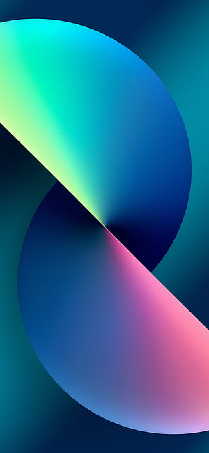 Abstract Gradient Wallpaper With Overlapping Blue, Green, And Pink Shapes HD phone wallpaper