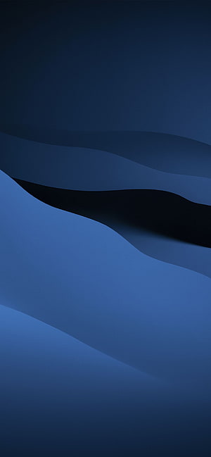 Abstract Blue Gradient Waves Wallpaper HD phone wallpaper
