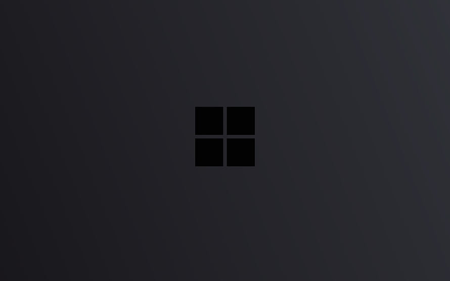 Windows 10 Logo Minimalist Dark Background HD wallpaper