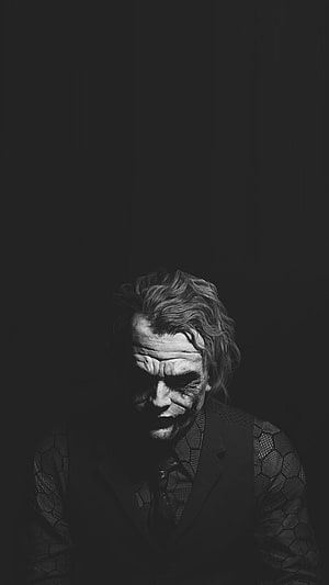 The Joker Dark Portrait Wallpaper HD phone wallpaper